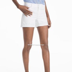 White House Black Market Tonal Embellished Hem Shorts